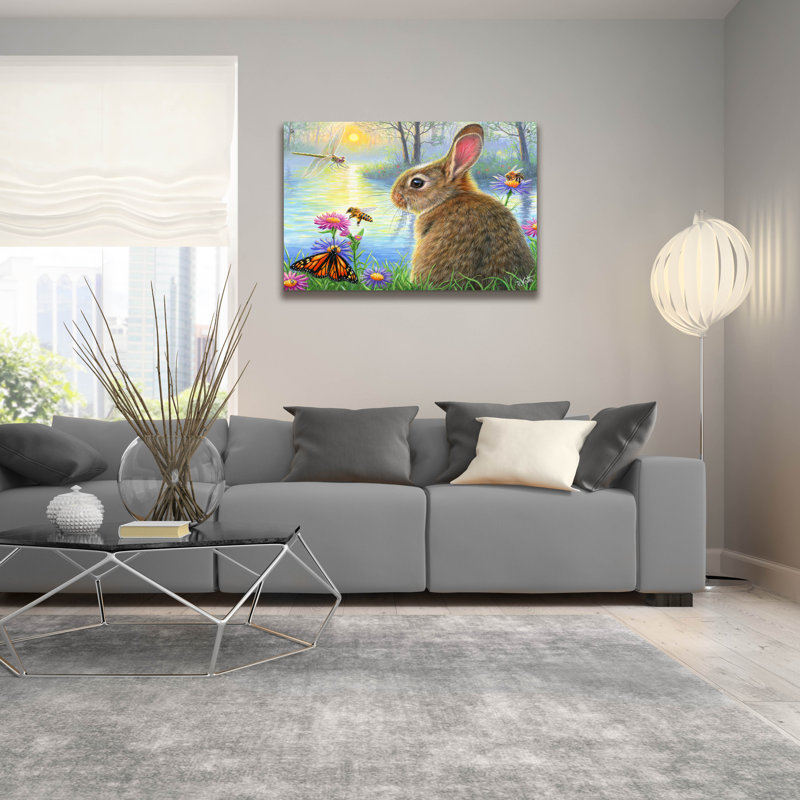 Art mural épique «The Hum of Summer» par Bridget Voth, verre acrylique, 16 po x 12 po, H 24 po x l 36 po x P 0,2 po