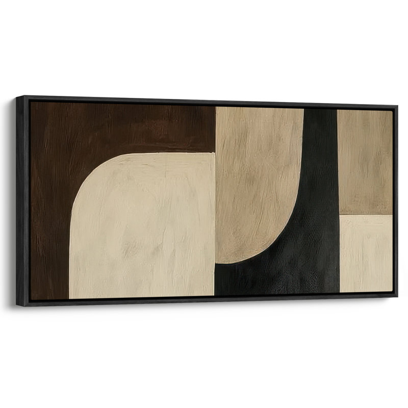 Très grand art mural rétro encadré pour art classique, H 30 po x l 60 po, Noir