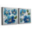 «Flowering Blues I», peinture sur toile 2 pièces-1295212470-1295212426