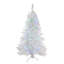 6.5' Pre-Lit White Medium Iridescent Pine Artificial Christmas Tree - Multi Function LED Lights