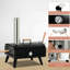 Wood Fired Pizza Maker With 12" Stone, Portable And Foldable For Outdoor Use - Legs, Entertaining