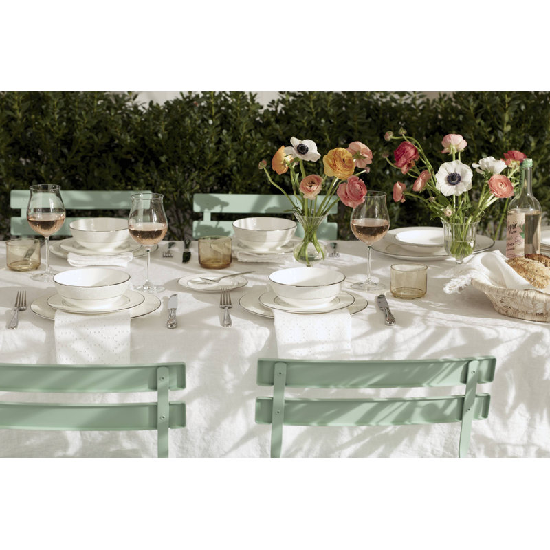Lenox Opal Innocence Silver Bone China 5 Piece Place Setting, Service for 1, Off-White
