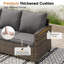 Ensemble de conversation pour patio avec coussins 7 personnes Mecayla -1427477741