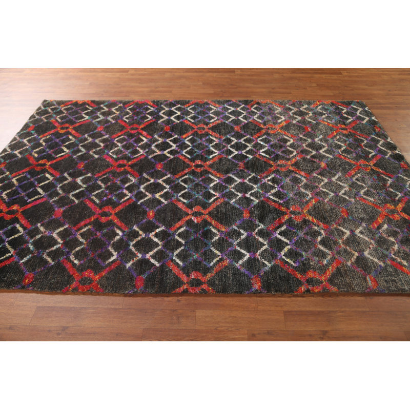 Trellis Abstract Area Rug 6x9