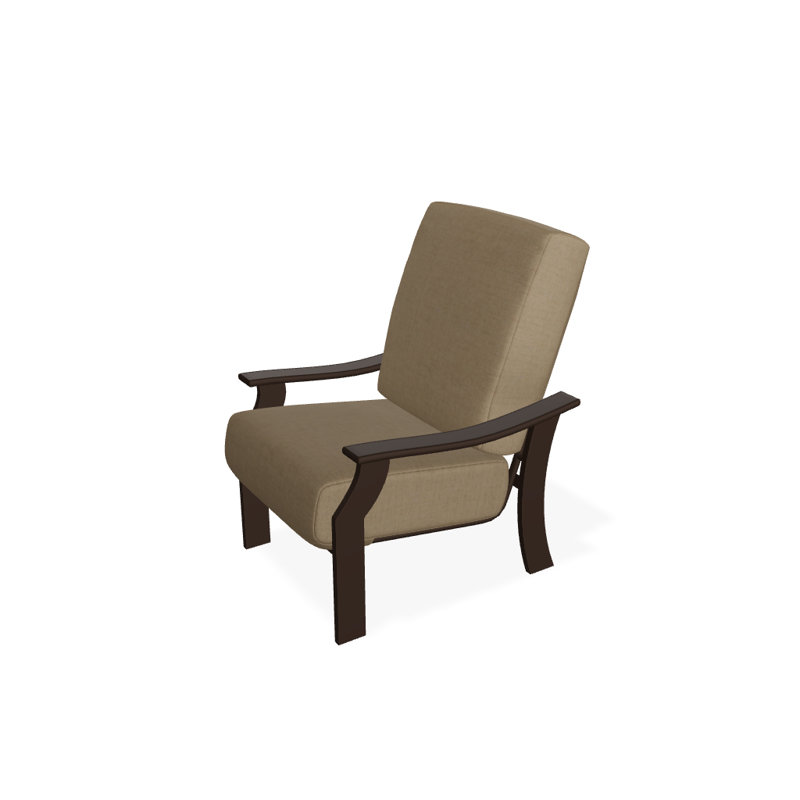 St. Catherine Outdoor Lounge Chair, Wren, Textured Kona