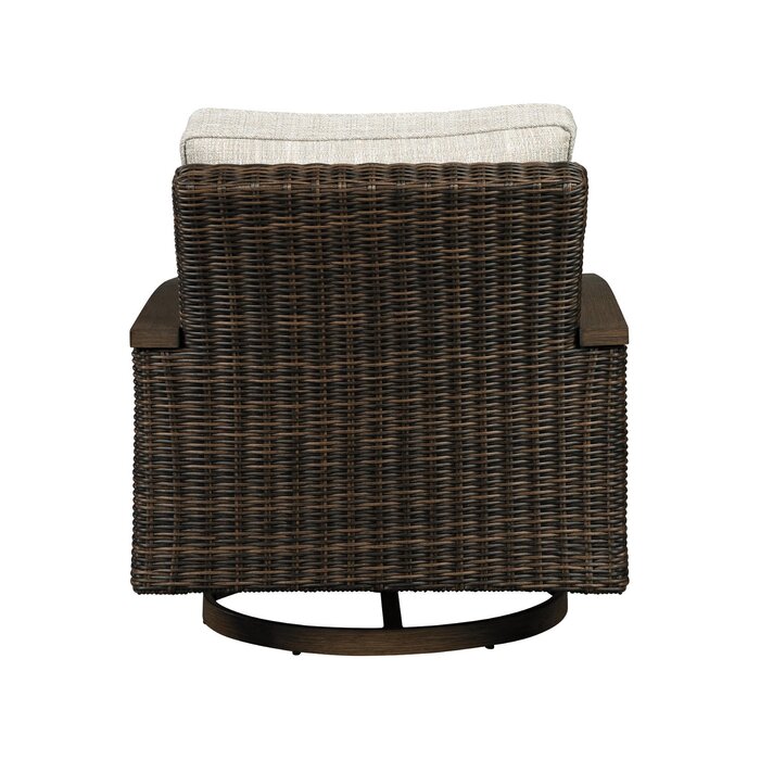 Highland Dunes Estill Swivel Patio Chair with Cushions & Reviews | Wayfair