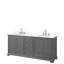 Meuble-lavabo double autoportant Deborah avec plateau en quartz-92725455-92725457-98168897