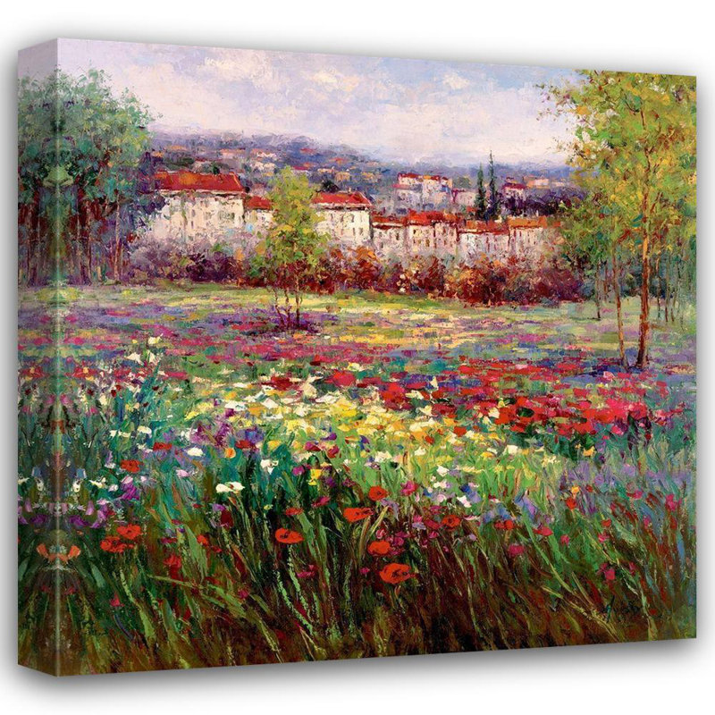 Toile tendue avec châssis Lark Manor ™ Hulsey: Tuscan Pleasures II, H 15 po x l 15 po