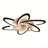  26.4" Flush Mount Ceiling Fan with Light for Bedroom & Low Ceiling, LED Remote & APP Control, 6-Speed, Dimmable, Reversible-2010287046