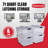 Rubbermaid Cleverstore Clear 71 Qt Plastic Storage Bins with Lids, 4-Pack