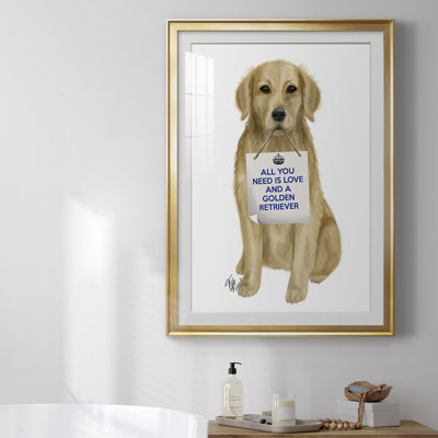 " Love And Golden Retriever "