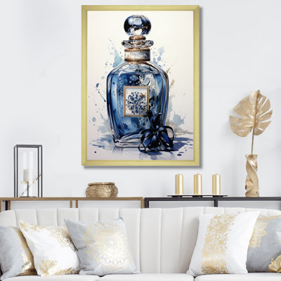 «Mobius Fashion Blue Perfume Delight IV», reproduction sur toile encadrée
