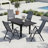 4 - Person Aluminum Extendable Outdoor Dining Set With Folded Adjustable Reclining Chairs-614321480