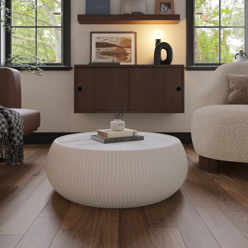 Table basse Marble, Beige
