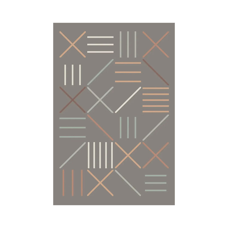 Print on Canvas, 20.32 cm H x 30.48 cm W, Wrapped Canvas, Grey/Silver/White