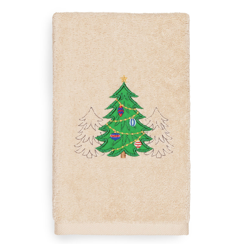 Christmas Midweight Hand Towel, Sand