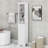 Tall Bathroom Cabinet, Freestanding Storage Cabinet With Drawer, MDF Board, Adjustable Shelf-987550166