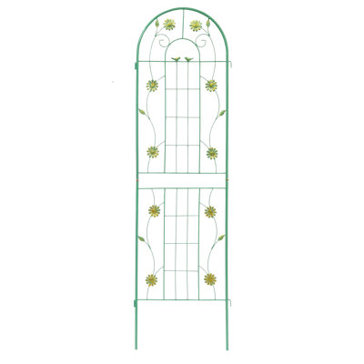 Ensemble de 4 treillis en métal antirouille pour plantes grimpantes