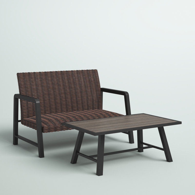 Biko 2 - Person Patio Conversation Set