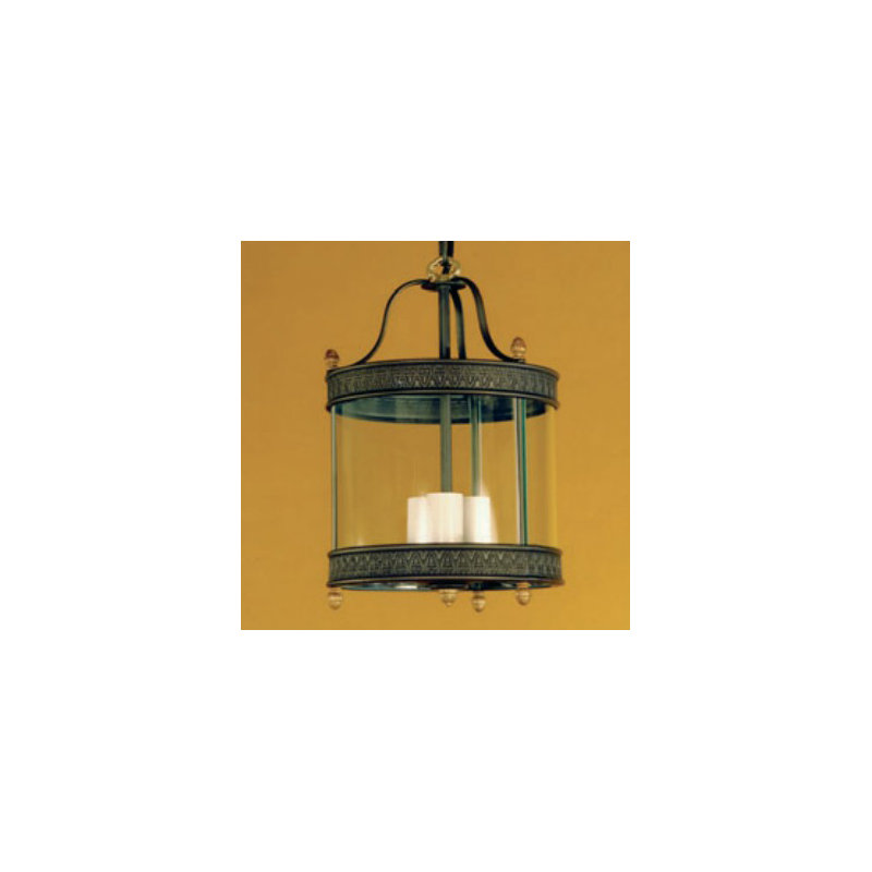 Billingsley 3 - Light French Gold With Brown Patina Pendant