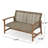 HAMPTON WOOD + WICKER LOVESEAT