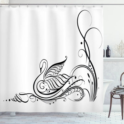 Illias Shower Curtain with Hooks Included