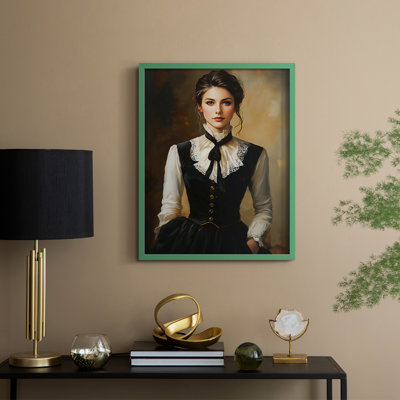 WOMEN Series CCXXIX Framed Print - Solid Wood