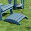 Repose-pieds pliant en plastique Adirondack pour l'extérieur (DEUX ENSEMBLES)-104826919