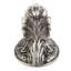 LOUIS XV KNOB IN ANTIQUE NICKEL PLATE