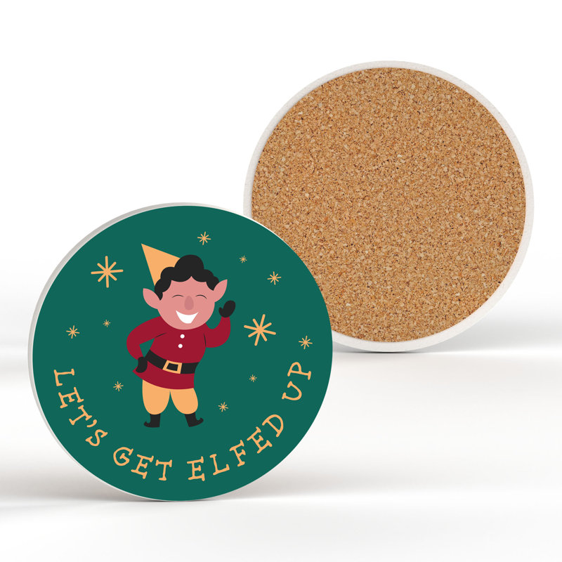 Carley Ceramic Round 1 Piece Coaster