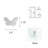 Azure Plastic / Acrylic 1.1'' Curtain Holdback/Tieback-61691454