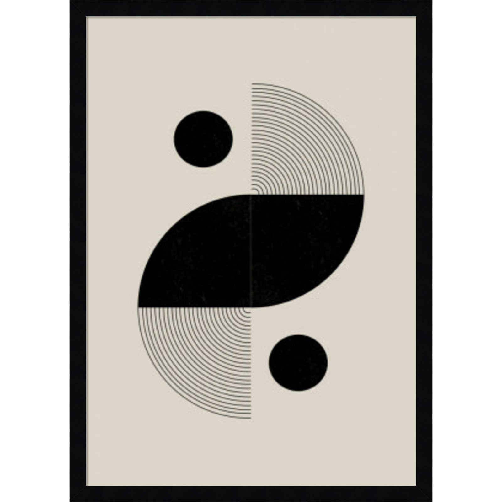 BaB No 3 by The Miuus Studio, Black, 25" H x 18" W x 1" D
