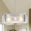 Lustre tambour en verre 6 lumières 23,62 "à intensité variable moderne-1839037379
