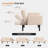 Small comfortable fabric sofa with adjustable backrest and armrests-309732190
