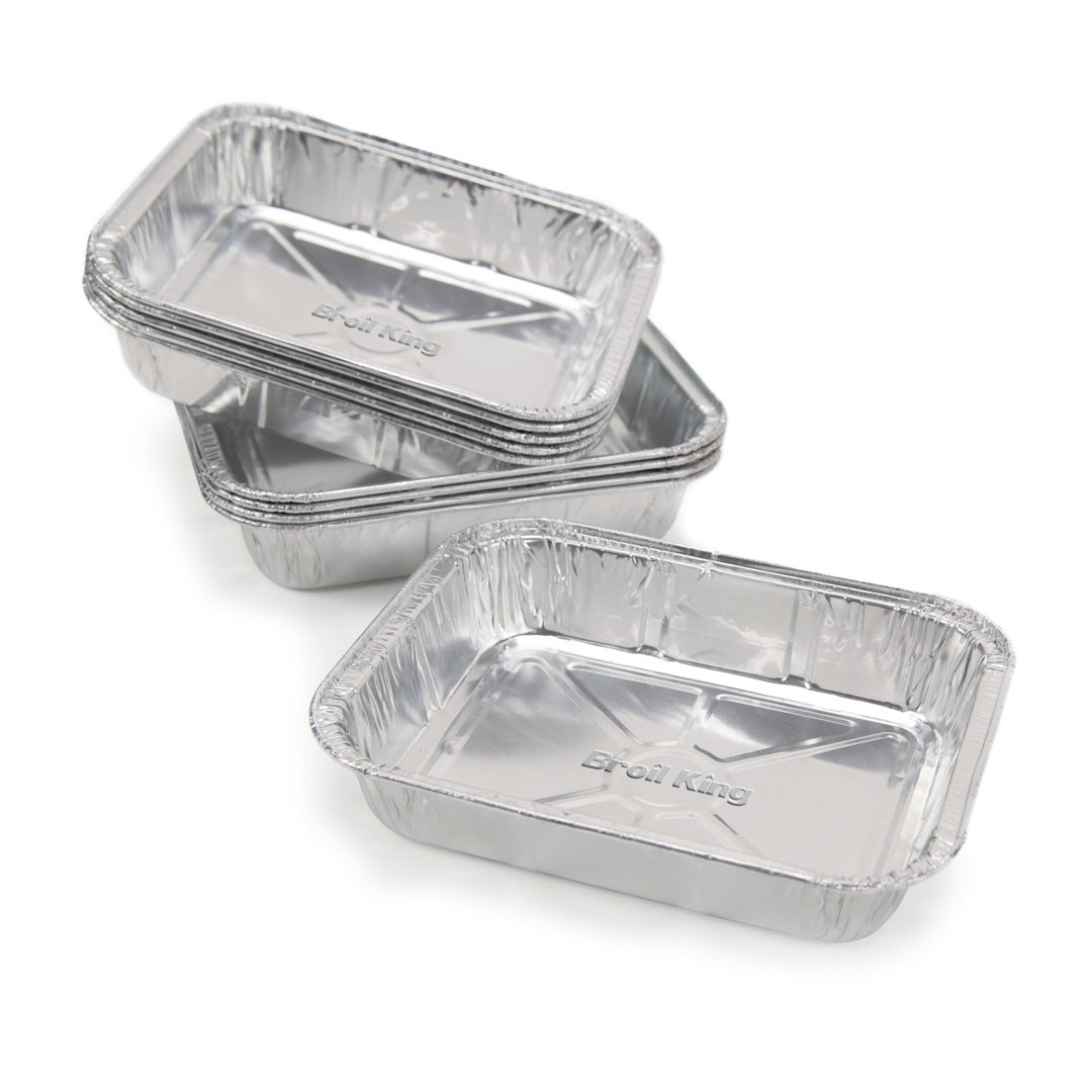 Broil King 6 in. x 4.75 in. Aluminum Foil Drip Pan (10 Pcs) (Set of 10) Broil King