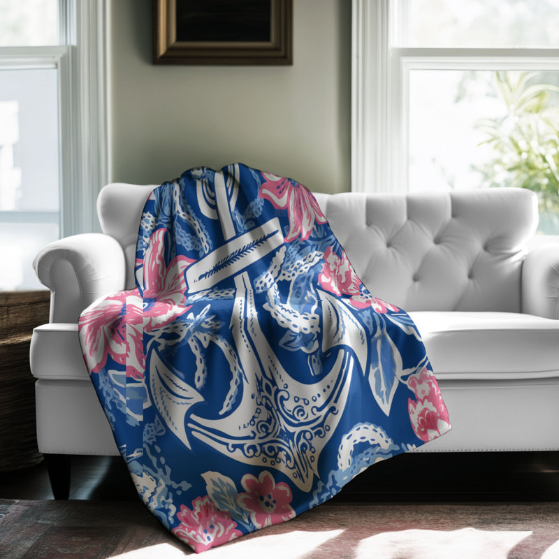 Sailor's Pride - 1 Piece Premium Sherpa Blanket, Queen