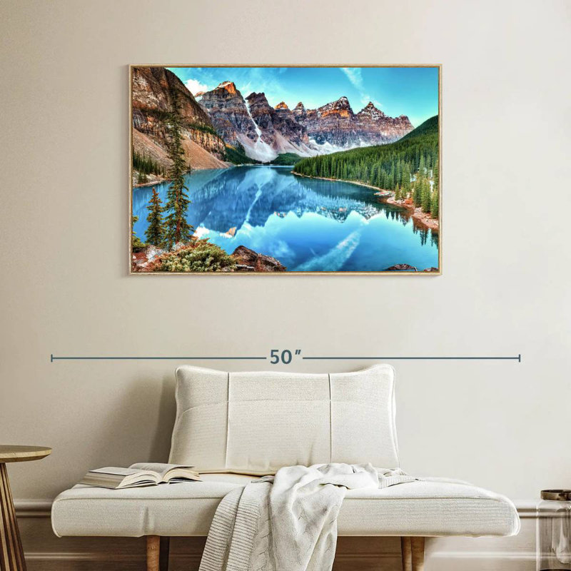Parc national, Cadre flottant en bois naturel, 40 po x 27 po