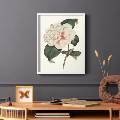 «Pink Floral Mix», reproduction encadrée en bois massif