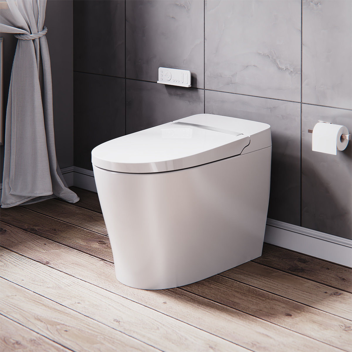 Siège De Toilette Intelligent VOVO VB4100SR – Bidet – Séche-cheveux – UV – Télécommande – Blanc