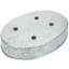Oval Galvanized Metal Serving Tray