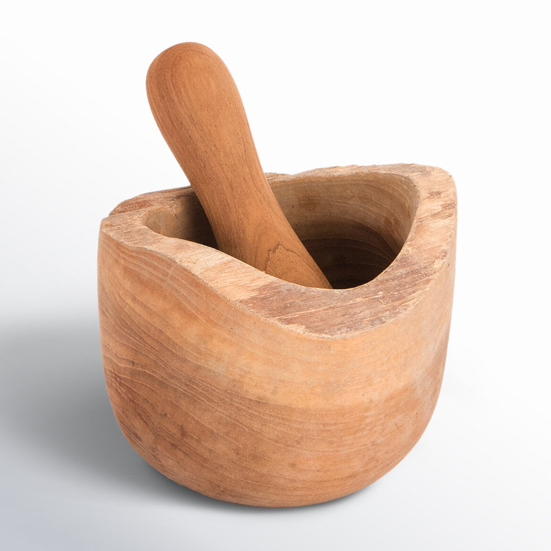 Ensemble de mortier et pilon en bois Aster