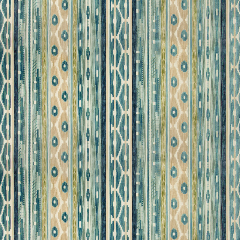 Desning Velvet Fabric, Blue/Aqua