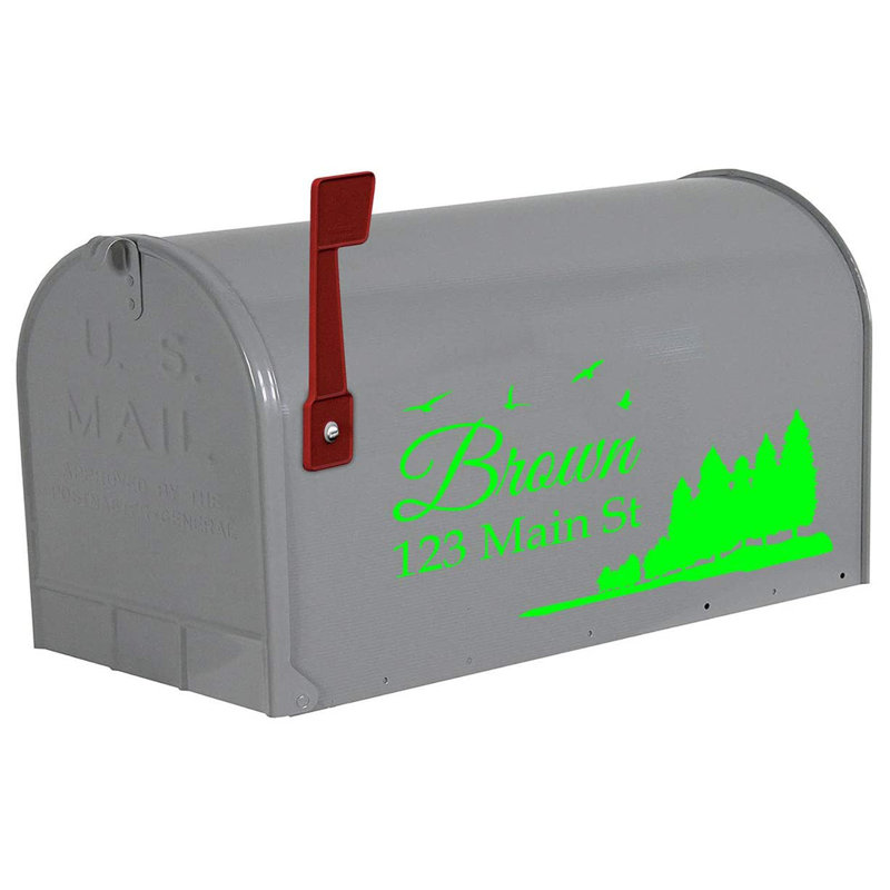 Autocollant de maison 6 po, Vert lime, Oui