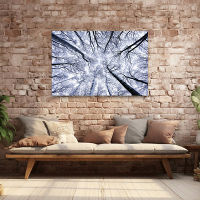 «Up II Abstract Contemporary Forest Landscape», reproduction d'art murale