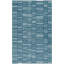 Marseille Flatweave Wool Striped Area Rug in Blue-317202429