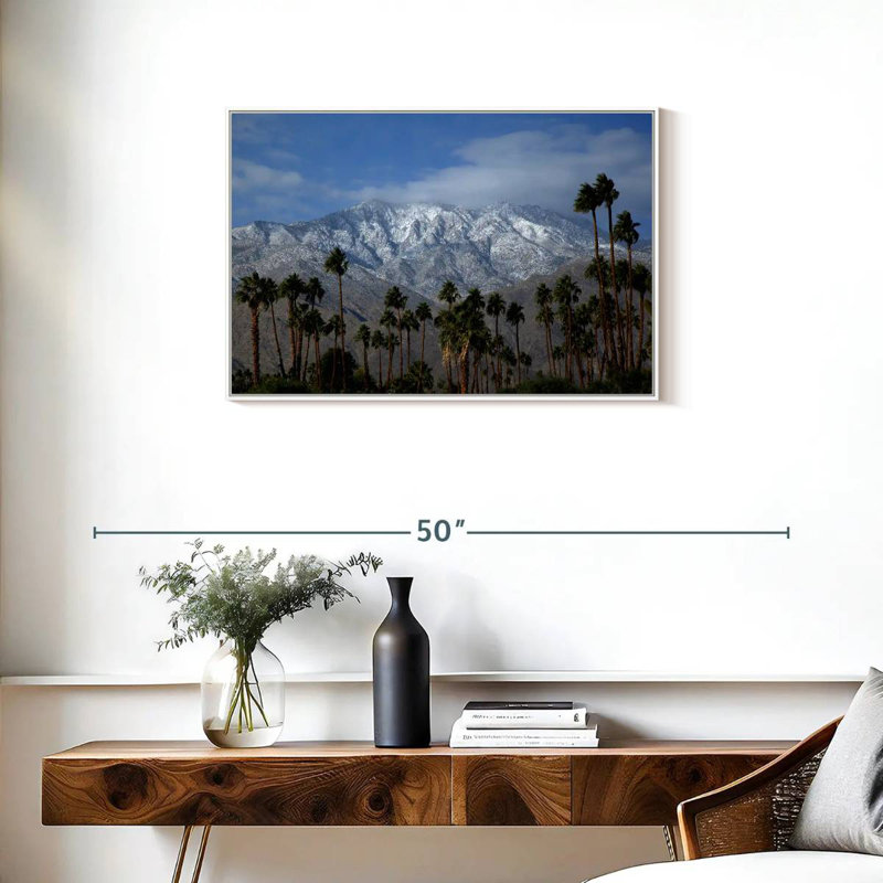 Palm Springs Sierras, Cadre flottant blanc, 31 po x 21 po