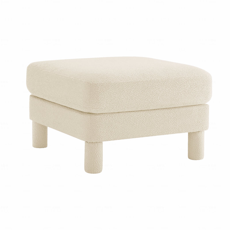 Lucas Polyester Upholstered Ottoman