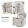 Thorndike Comtemperary Swivel And Rocker Power Recliner With Headrest Set Of 2