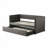 Fabric Upholstered 1pc Day Bed with Pull-out Trundle-1409314480