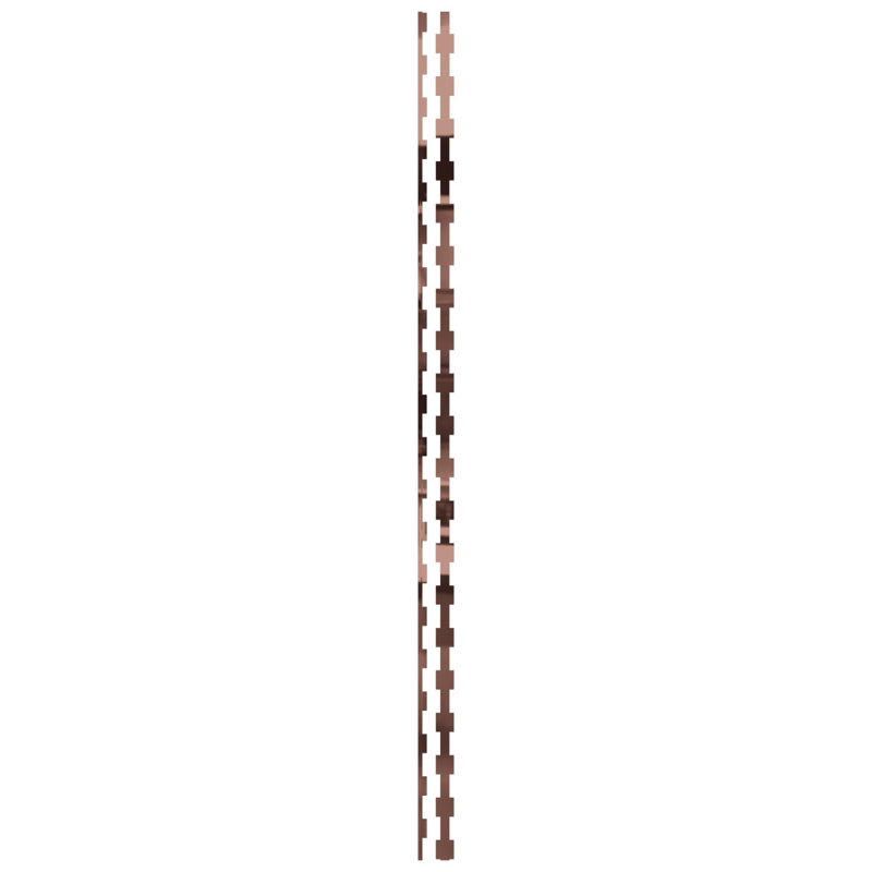 Ensemble de 30 panneaux muraux Midland, H 94 po x l 2 po, Or rose